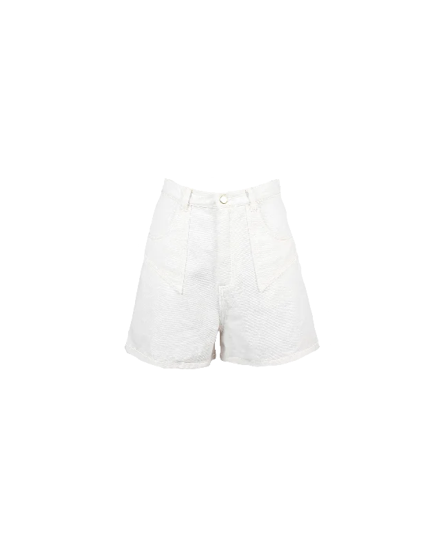 CLOVER DENIM SHORT ALL WHITE