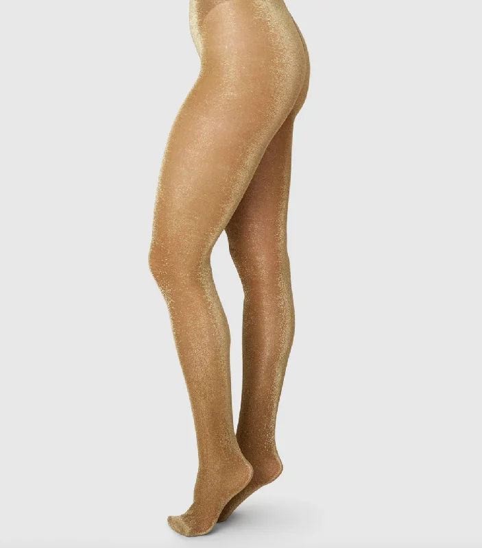 Tora Shimmery Tights | 20 Denier | Taupe | Gold