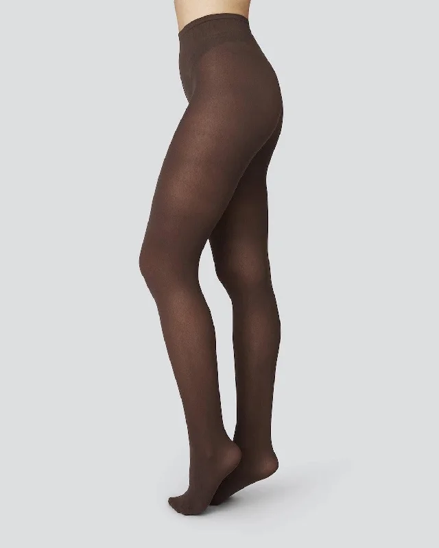 Olivia Premium Tights | 60 Denier | Dark Brown