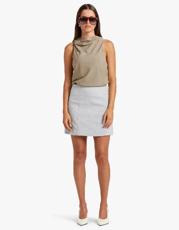 Harlow Mini Skirt - Slate