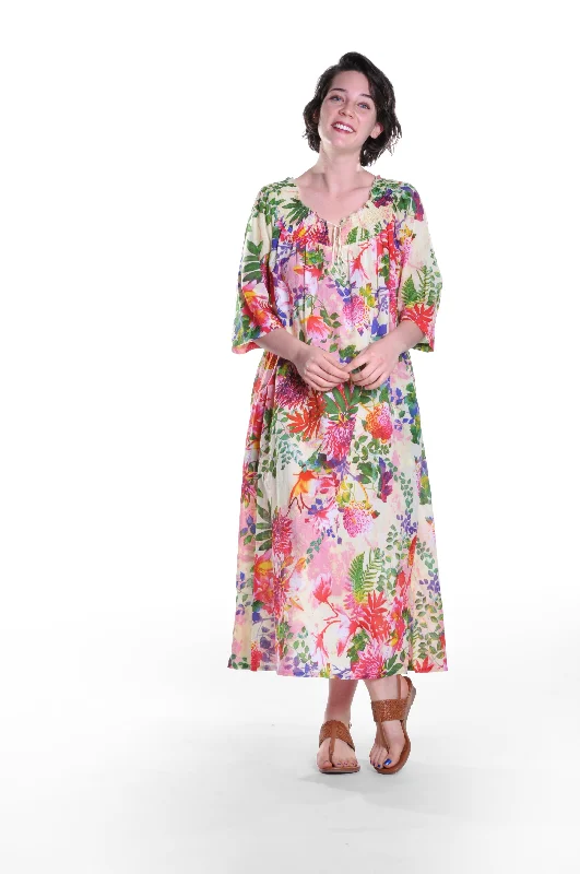 100% Cotton Tropical Floral Nightgown