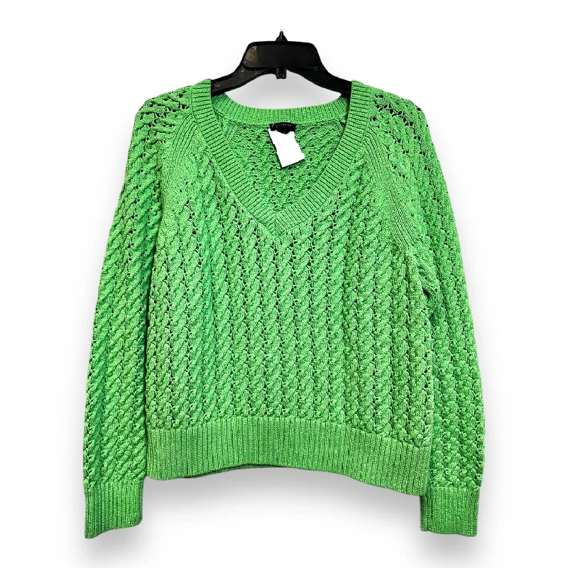 Sweater By Talbots In Green, Size: L