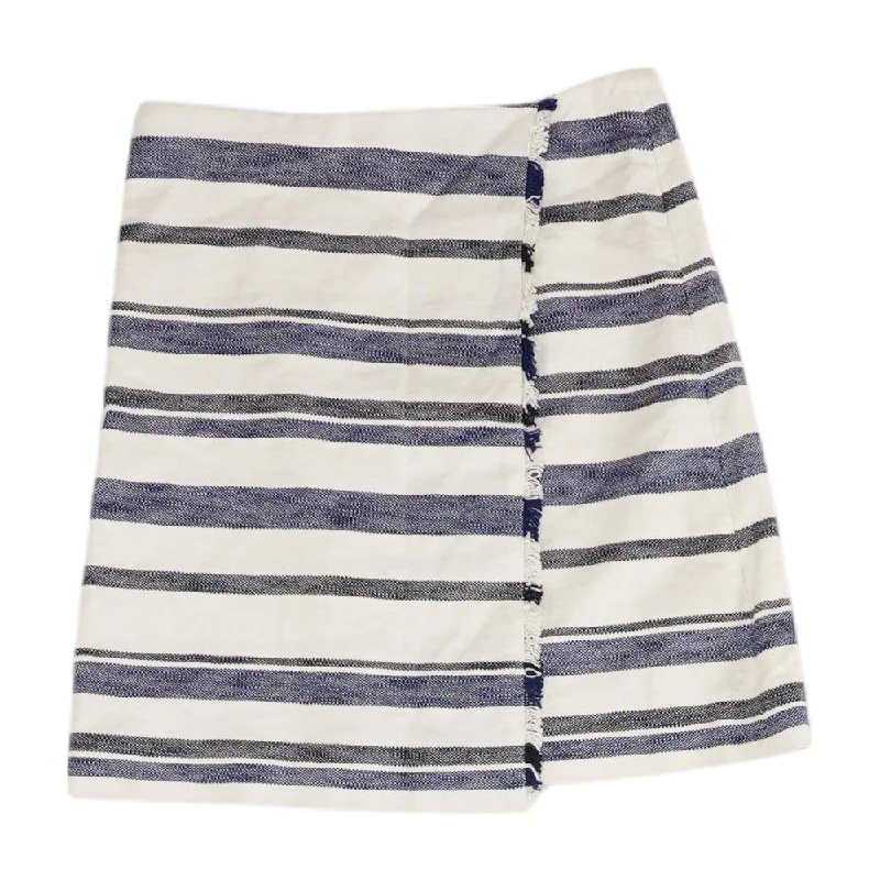 Multi Striped Midi Skirt