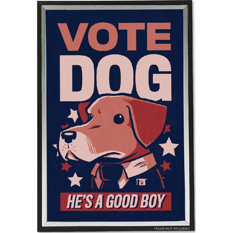 Vote Dog Print 11x17