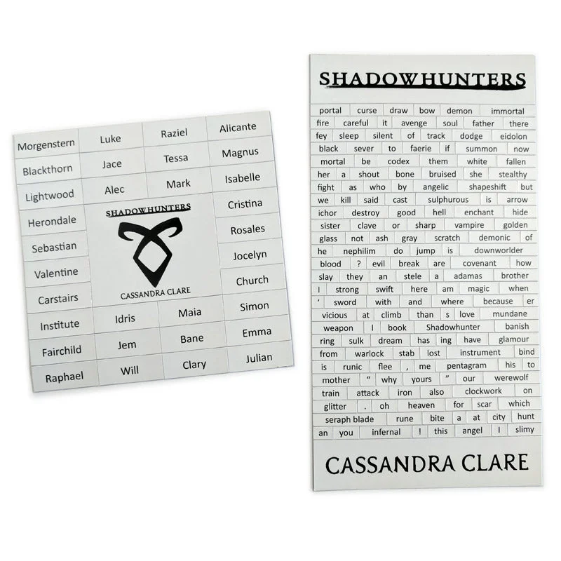 Shadowhunters Magnetic Poetry Set *LAST CHANCE*