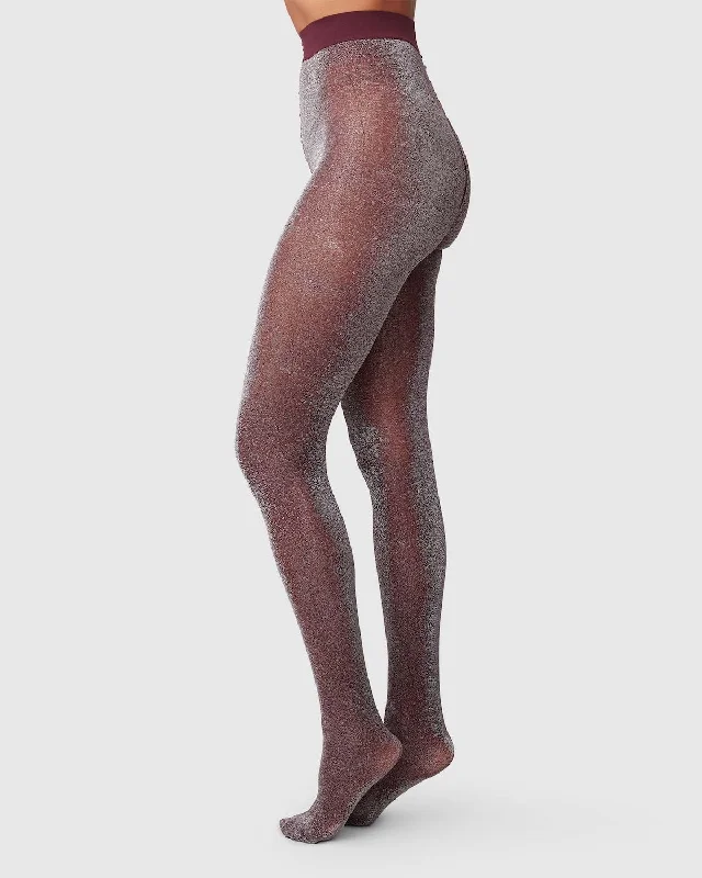 Tora Shimmery Tights | 20 Denier | Plum