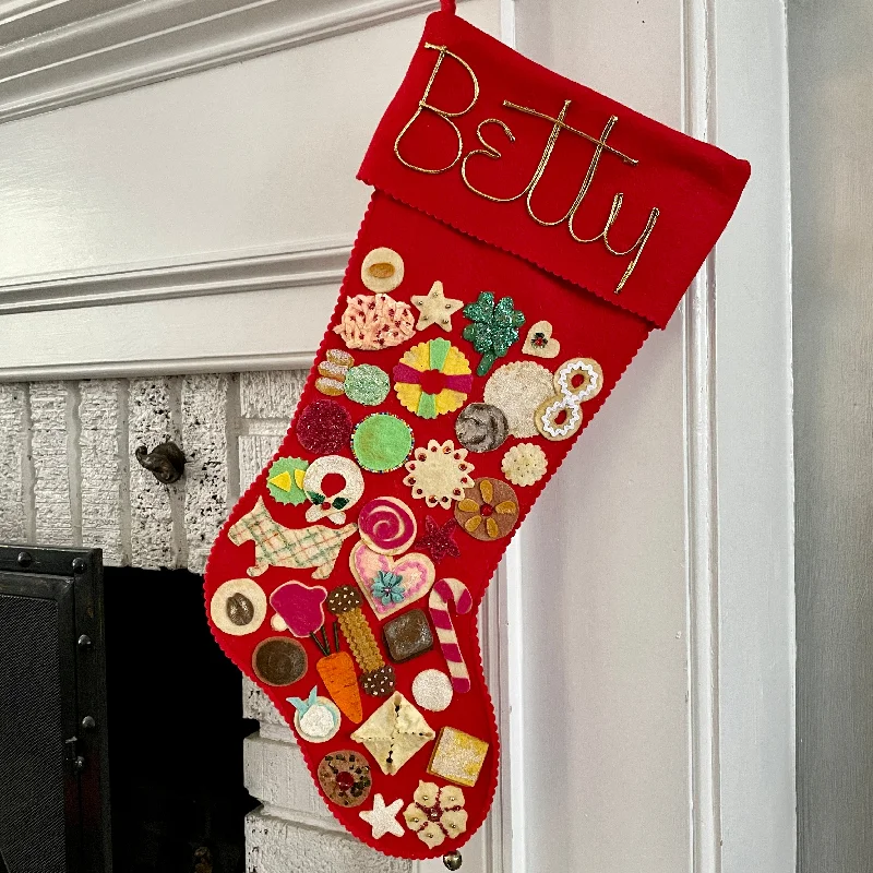 Cooky Book Christmas Stocking | MADE TO ORDER