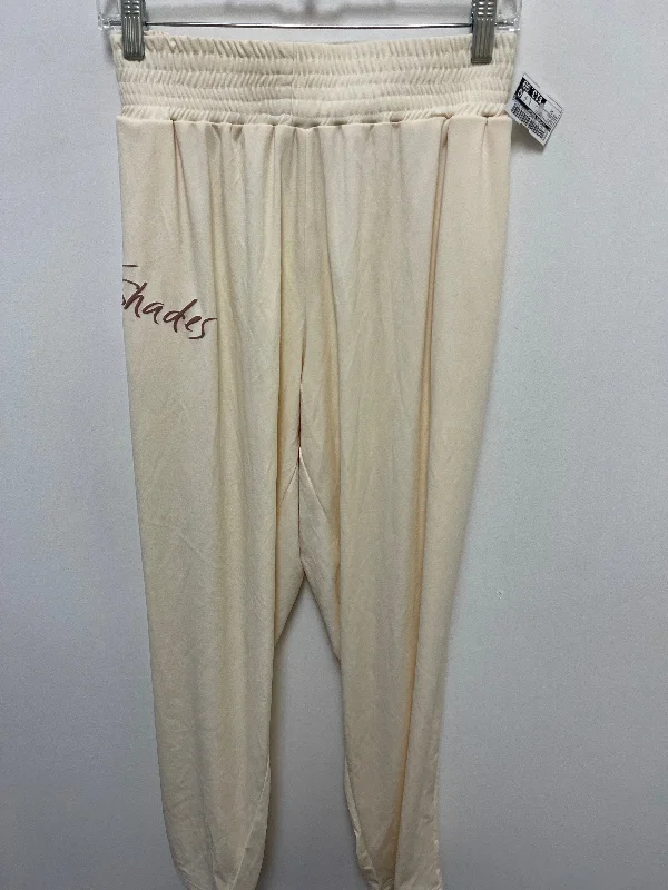 Cream Athletic Pants Clothes Mentor, Size 3x