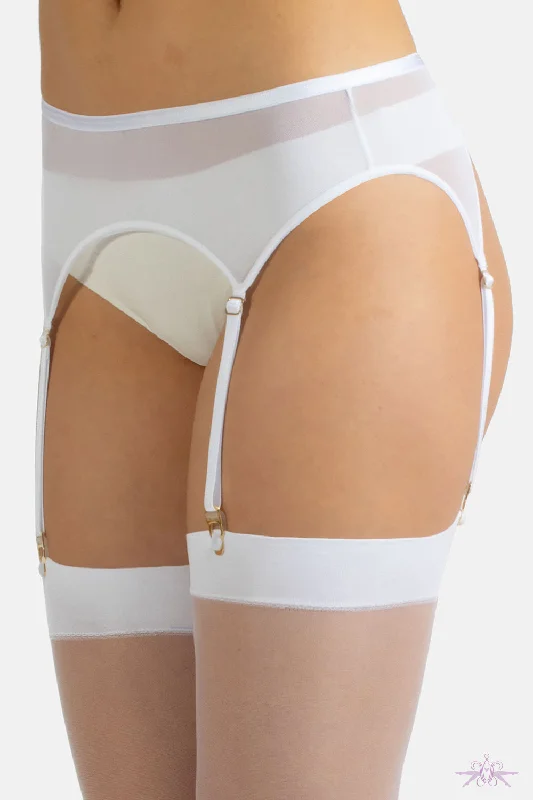 Cette Lulu White Suspender Belt