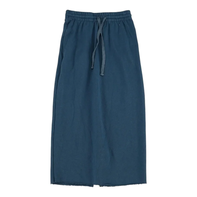 Blue Solid Active Skirt