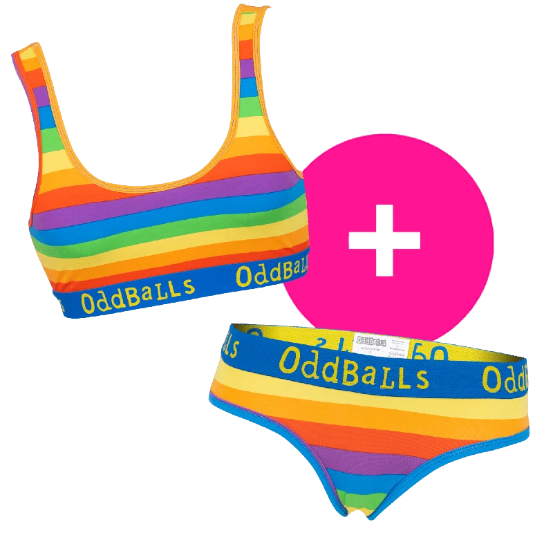 Rainbow - Women's Bralette and Briefs Bundle