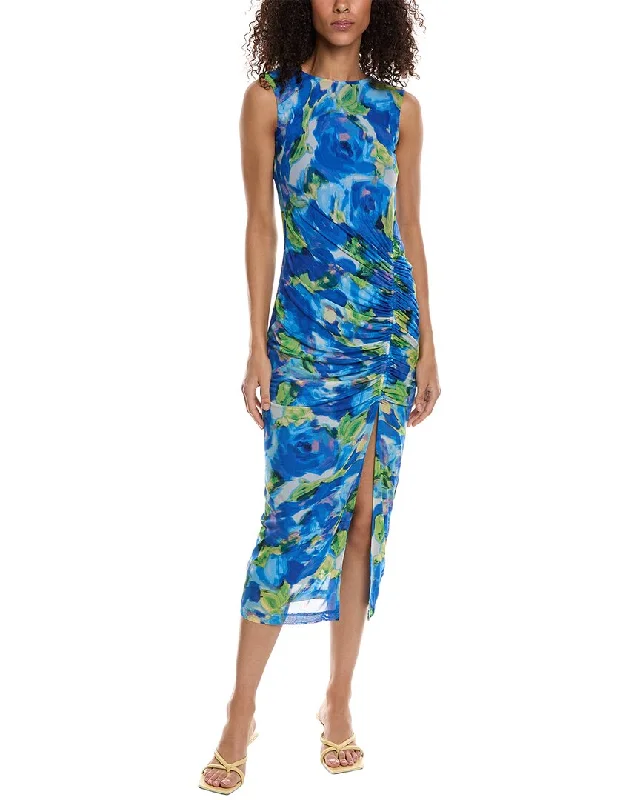 Taylor Printed Mesh Maxi Dress