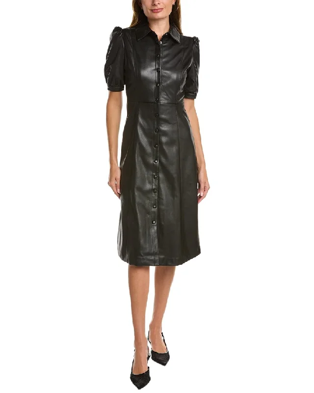 T Tahari Button-Down Midi Dress