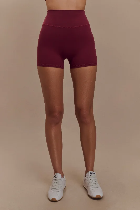 Orion Active Bike Shorts - Burgundy