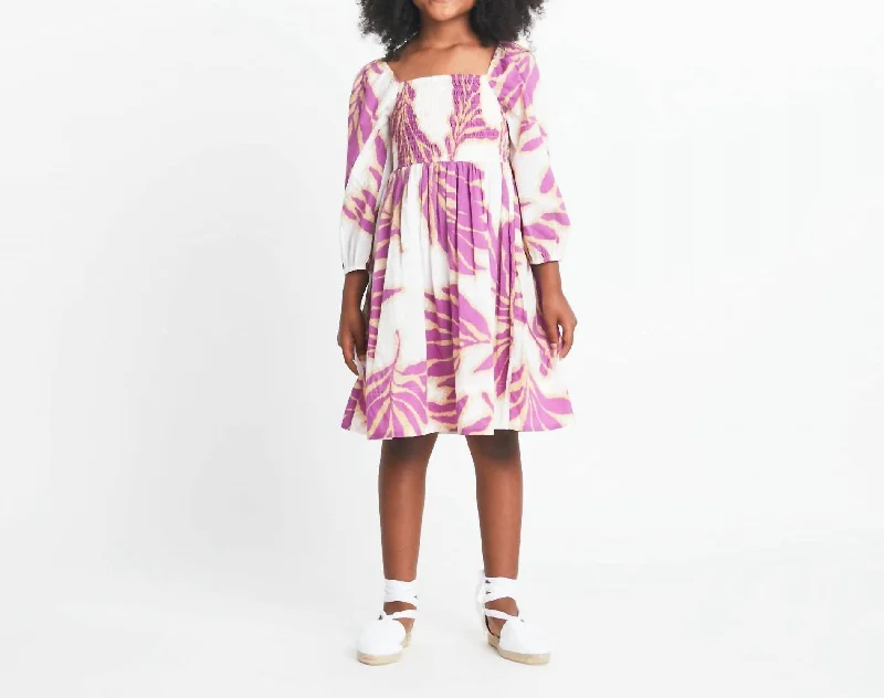 Mini Karena Dress In Boysenberry Multi