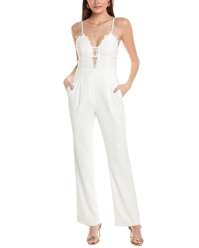 Reiss Cora Lace Top Jumpsuit