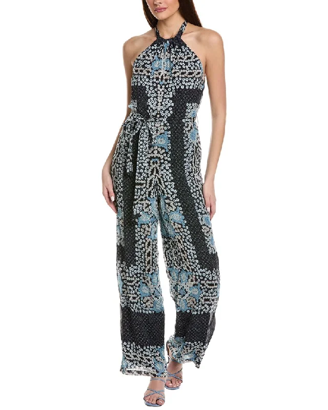 Reiss Cassis Printed Resort Jumpsuit