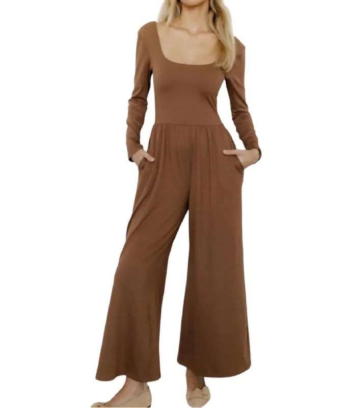 Emma Jumpsuit In Brown