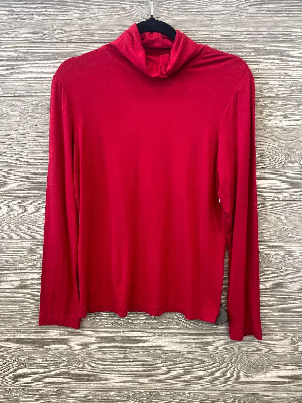 Top Long Sleeve By Chicos In Red, Size: M