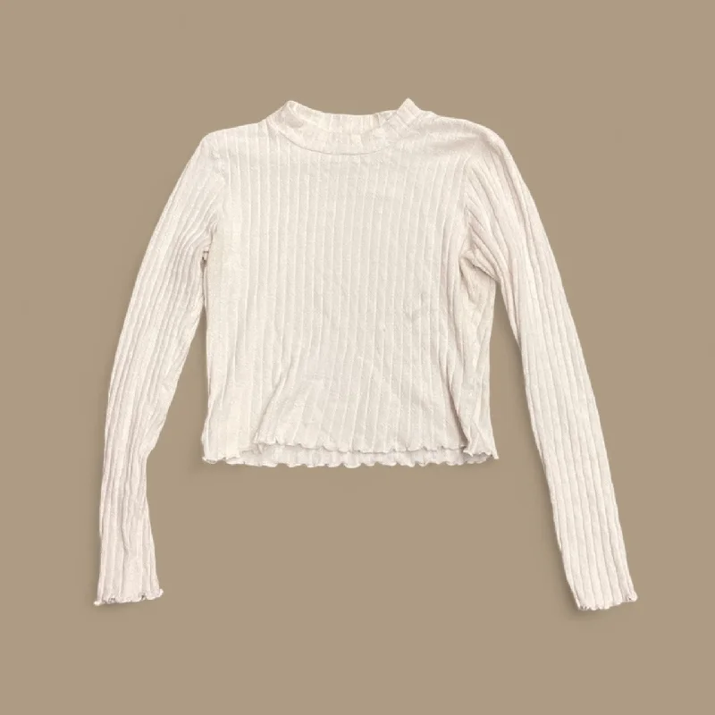 Top Long Sleeve By Clothes Mentor In White, Size: Xl