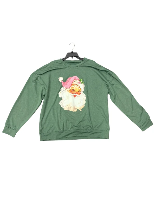 Top Long Sleeve By Cme In Green, Size: 3x