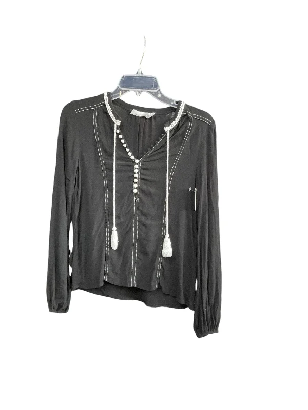 Top Long Sleeve By Line & Dot In Black, Size: XS