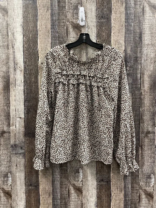 Top Long Sleeve By Loveriche In Animal Print, Size: L