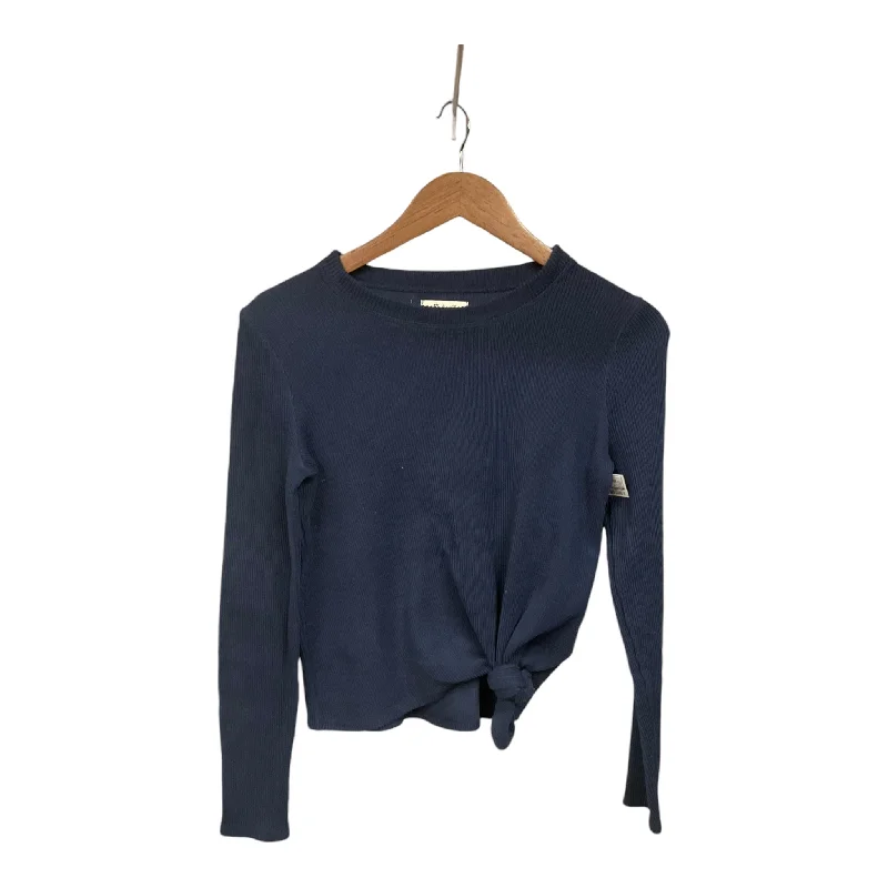 Top Long Sleeve By Madewell In Navy, Size: Xs