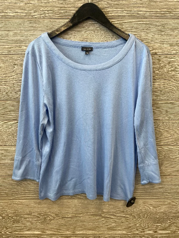 Top Long Sleeve By Talbots In Blue, Size: Xl